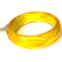 yellow carved bangle
