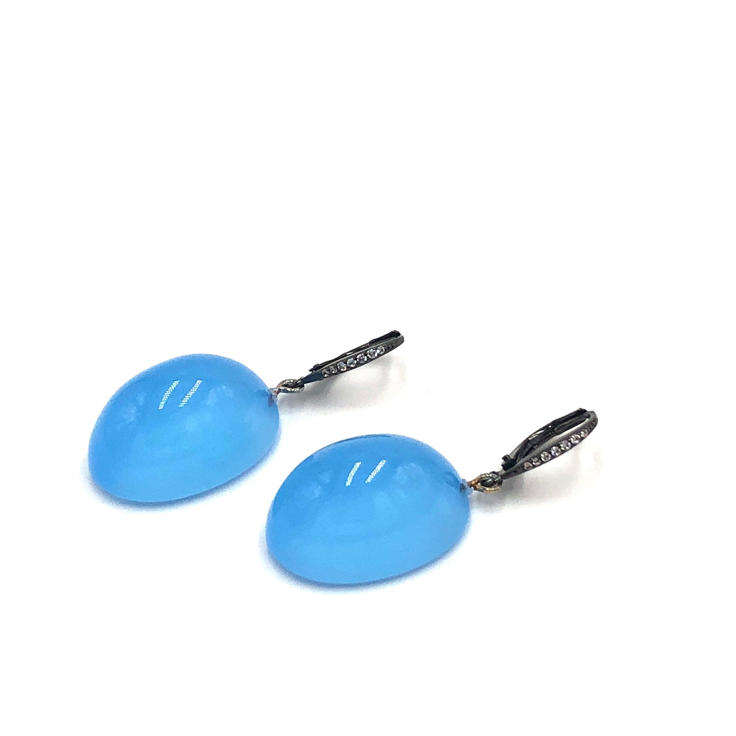 blue sapphire earrings leetie