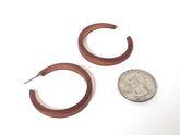 dark brown frosted hoops