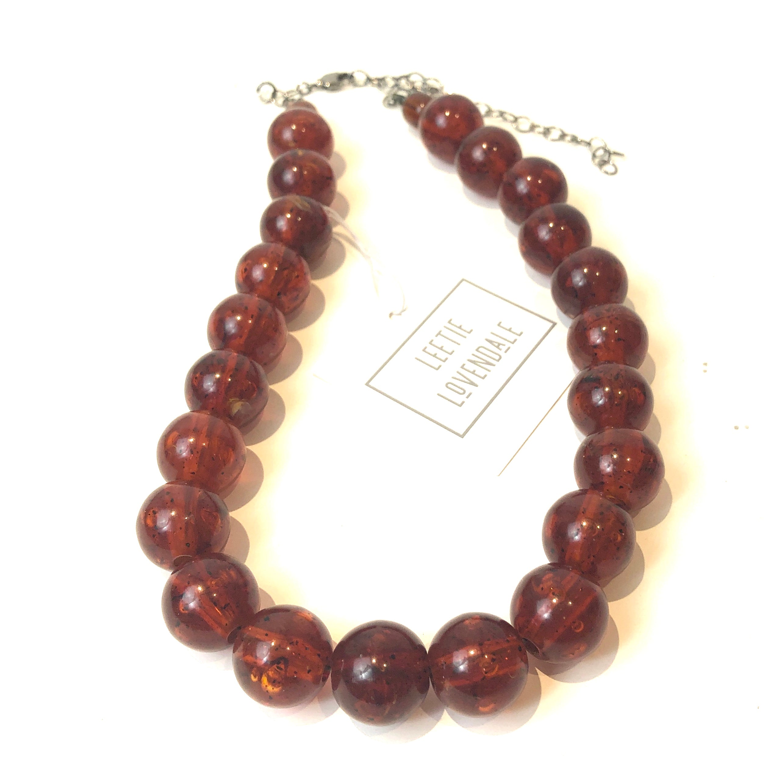 tortoise brown necklace