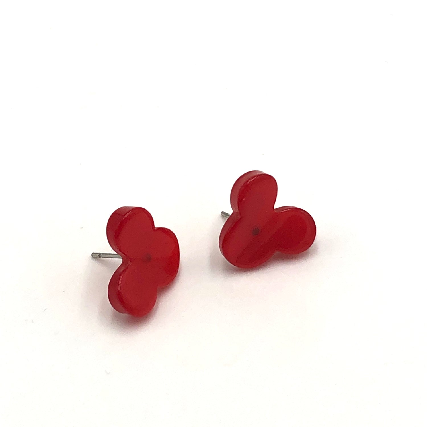 red minnie mouse earrings