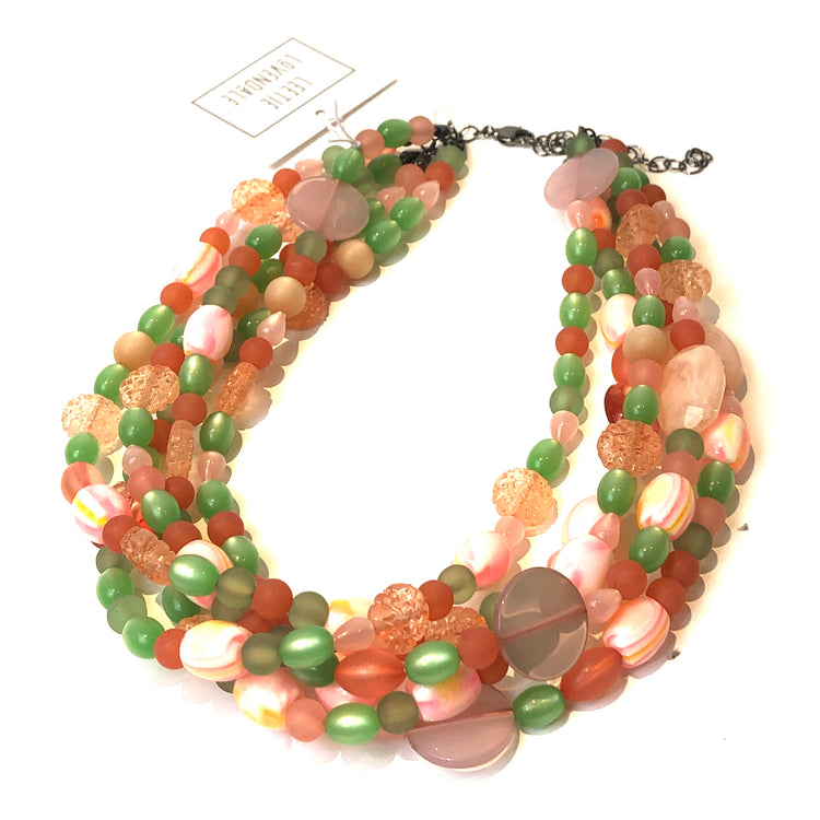 beaded statement necklace