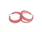 frosted light pink hoops
