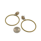 brass leetie lovendale earrings