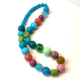 vintage lucite beads necklace