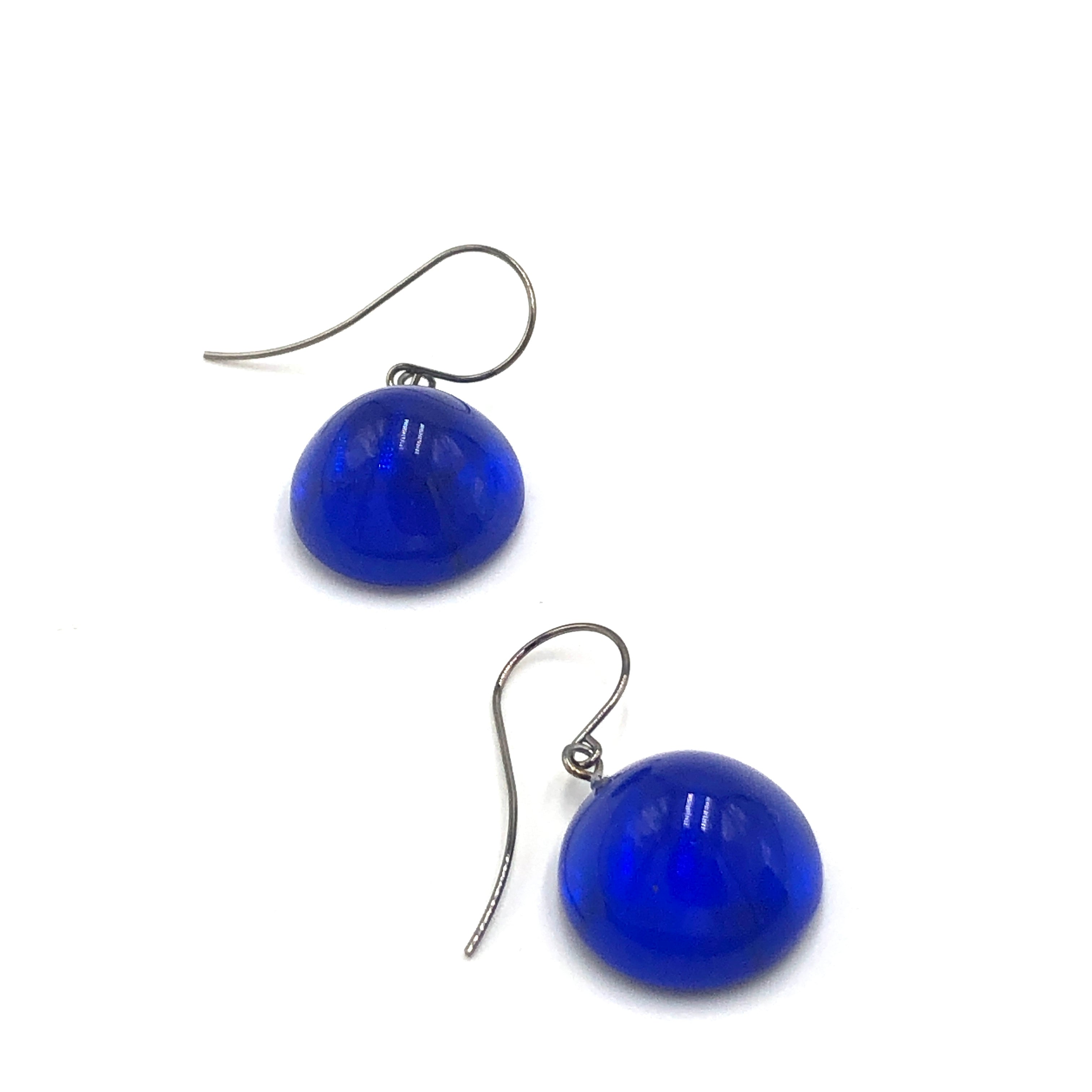 Royal Blue Bauble Drop Earrings