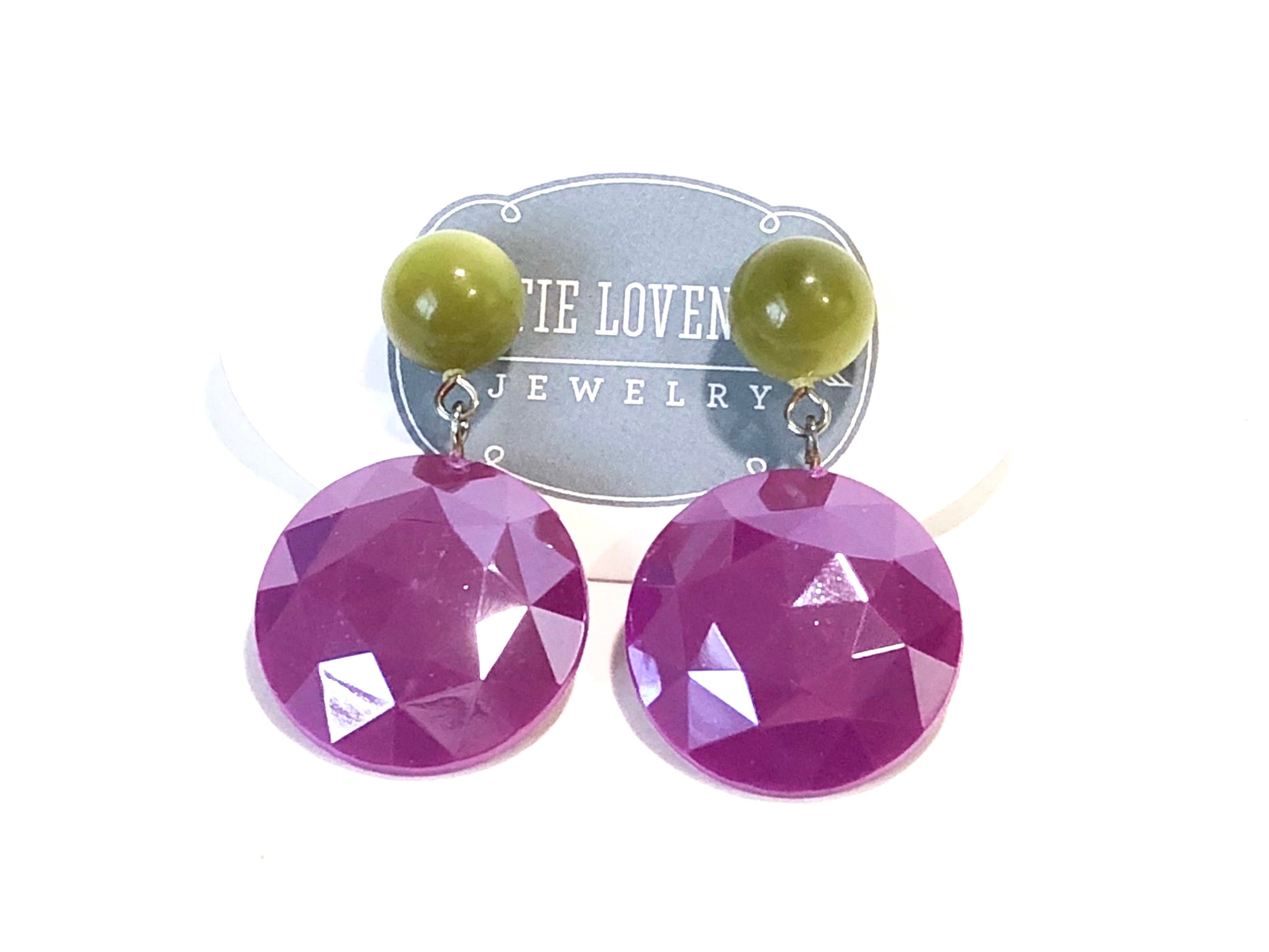 plum purple earrings