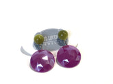 violet lucite earrings