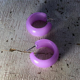lavender bold earrings