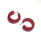 cranberry mauve earrings