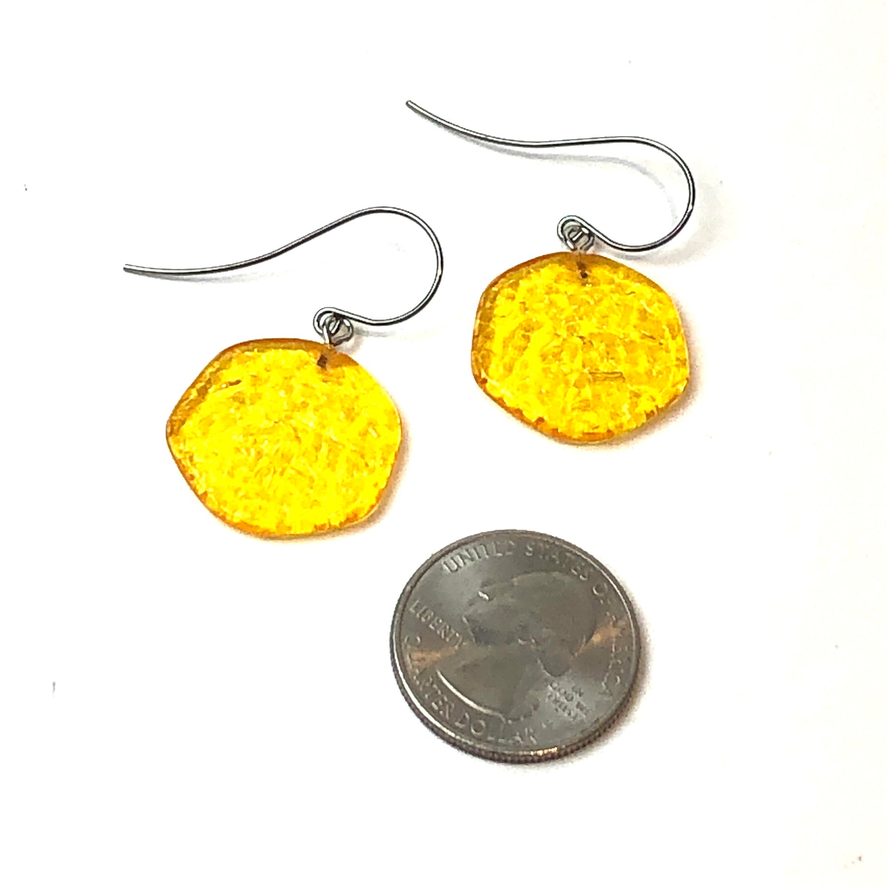 drop earrings yellow