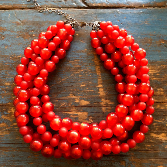 cherry red necklace