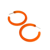 deep orange earrings