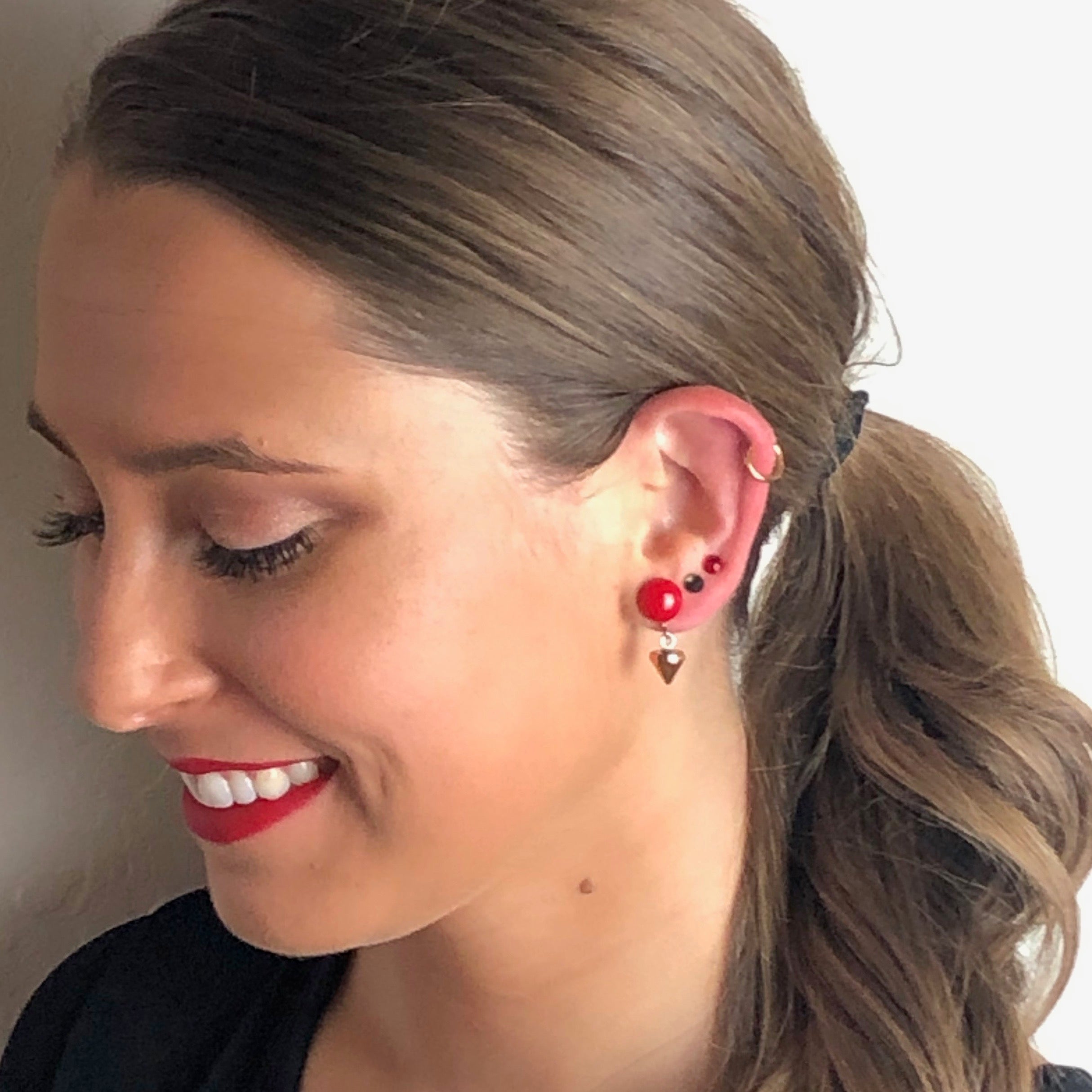 red riverdale earrings