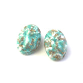 turquoise nugget studs