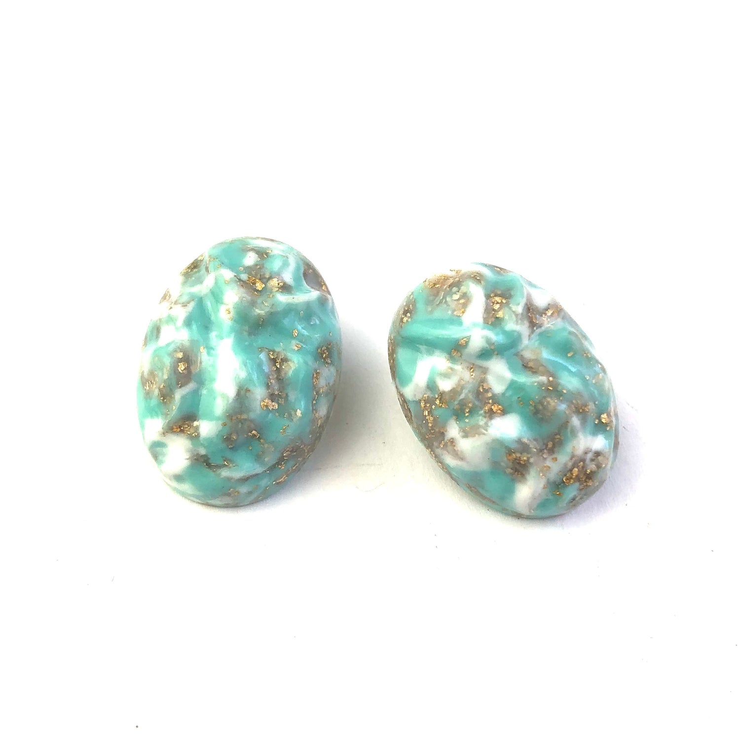 turquoise copper studs