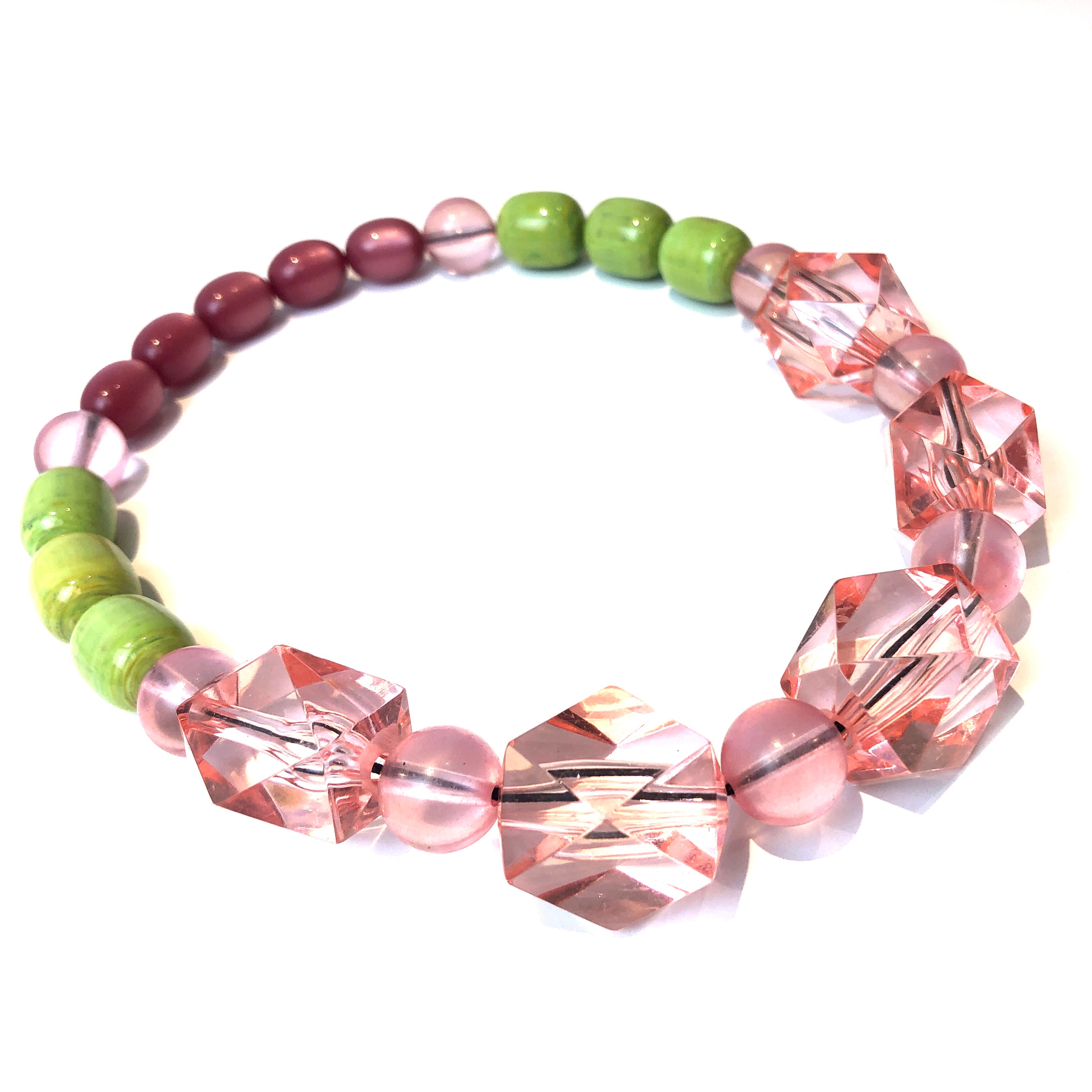faceted bead necklace