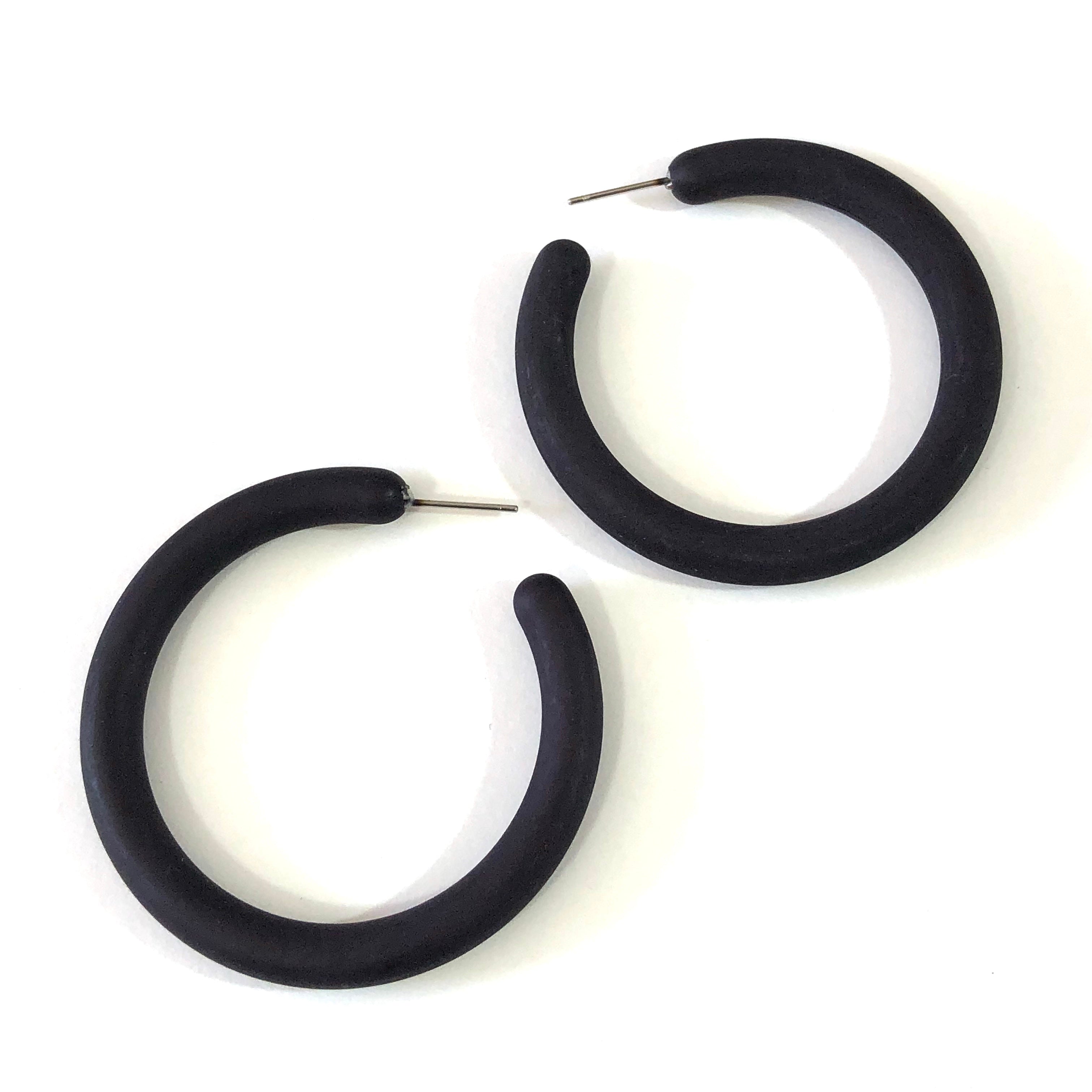big black hoop earrings