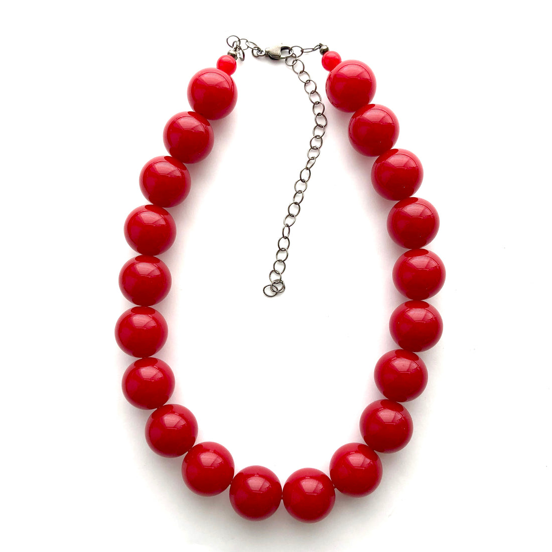 dark cherry red necklace