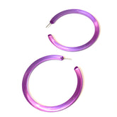 purple bangle hoops