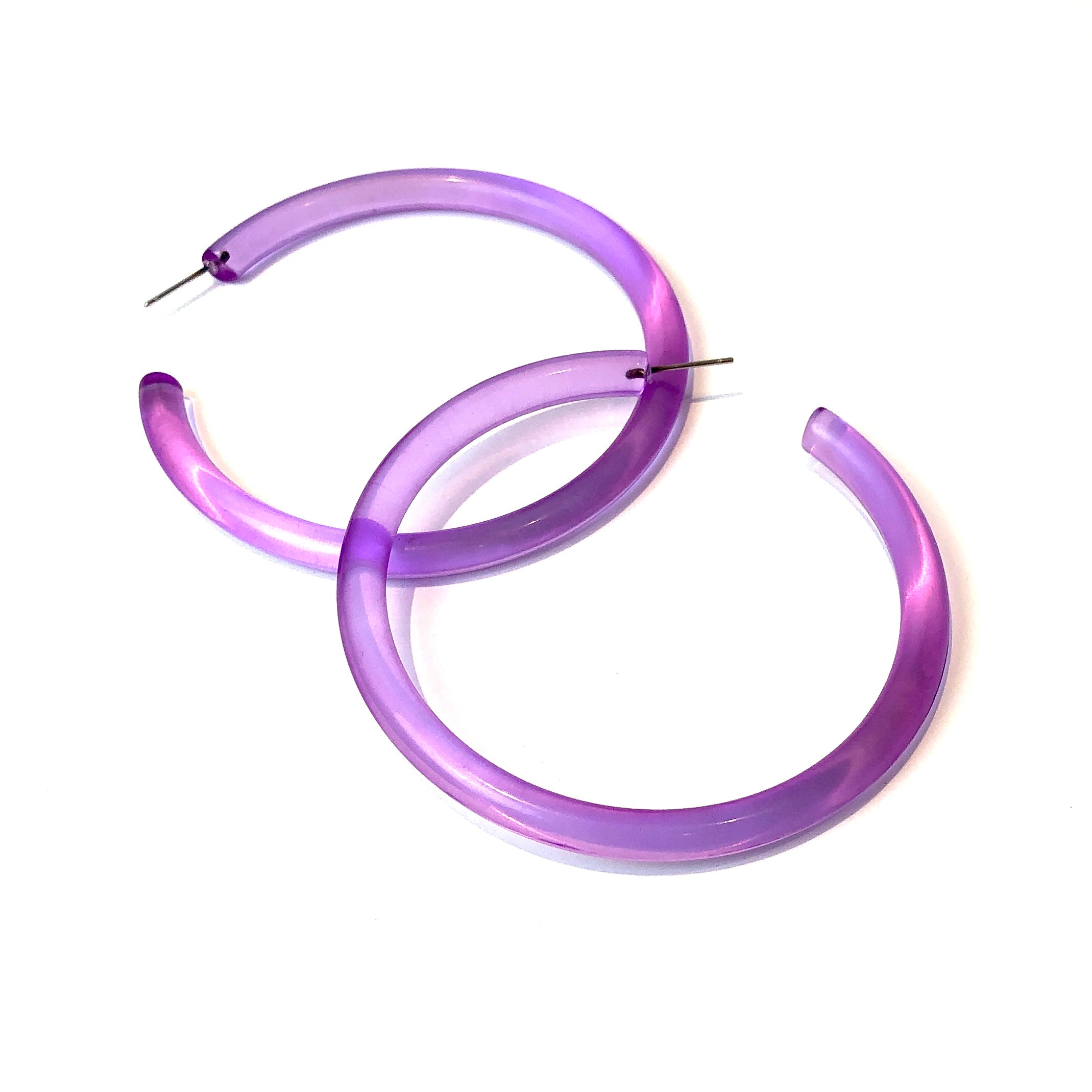 large purple hoops