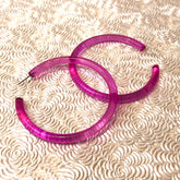 3" pink hoops