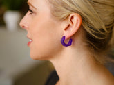 geometric hoop earrings