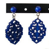 blue lace earrings