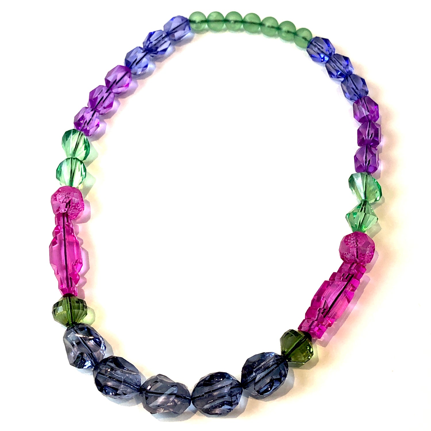 bright faceted necklace