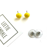 lemon yellow earrings