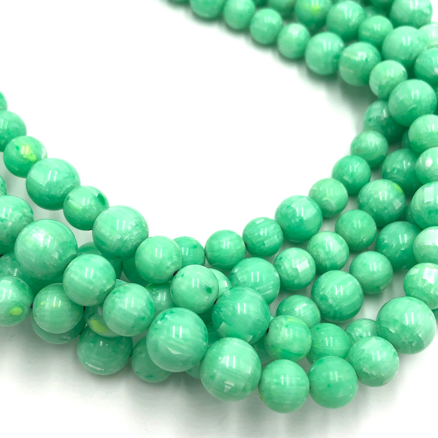 vintage lucite beaded necklace