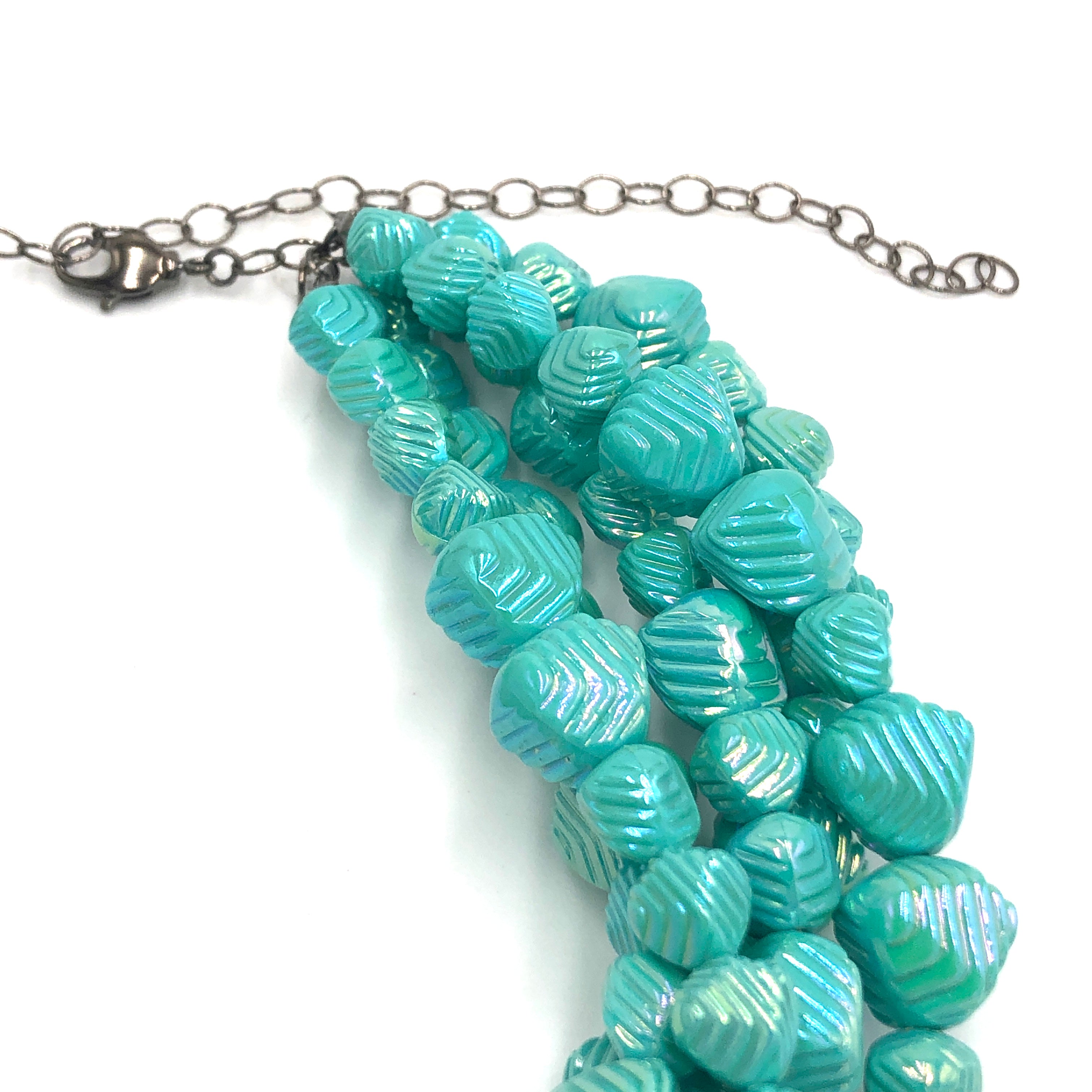 aqua blue necklace