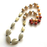 earth toned necklace lucite