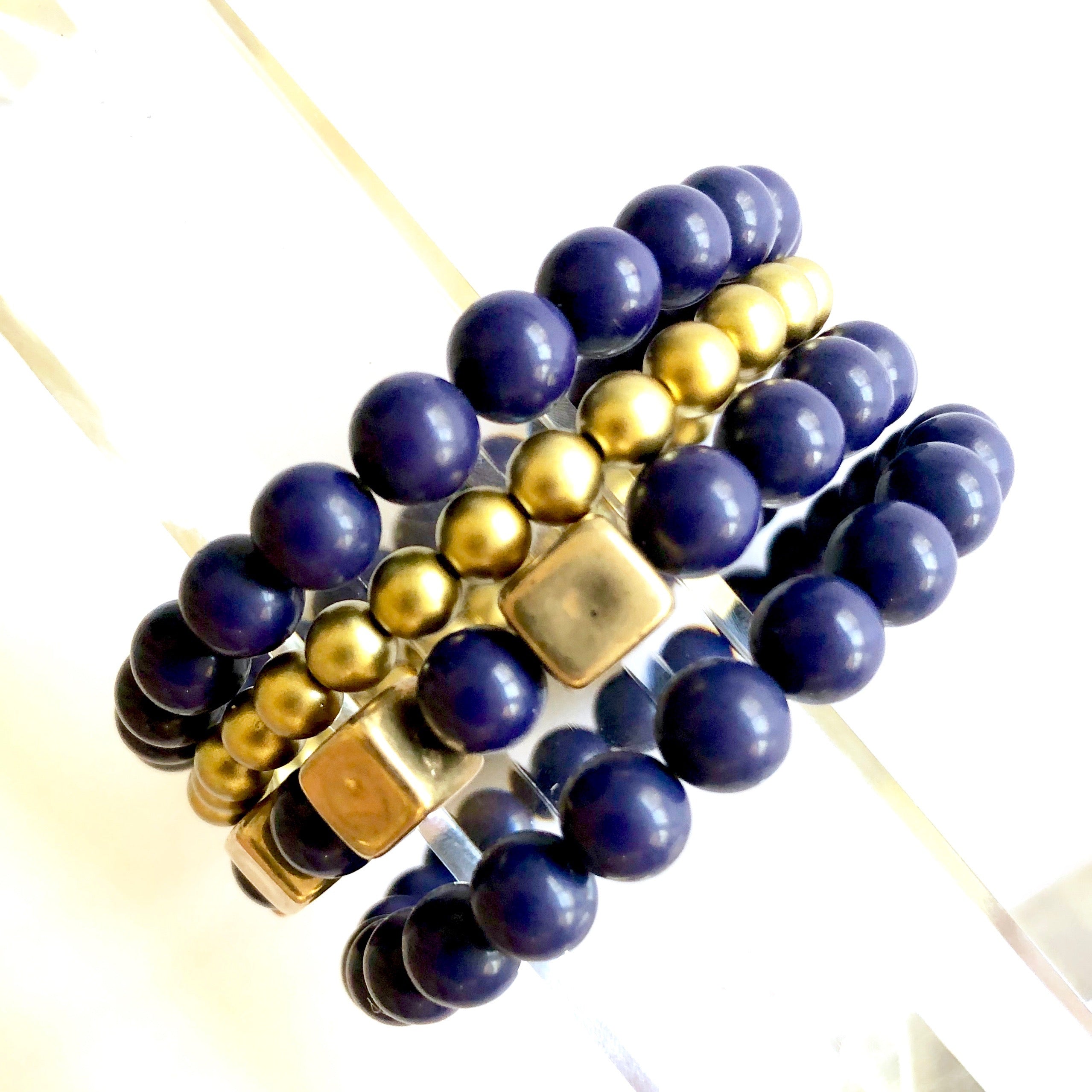 Bits and baubles, cheapest Beaded Bracelet, Statement Bracelet, Blue