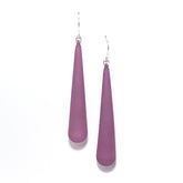 purple teardrop earring