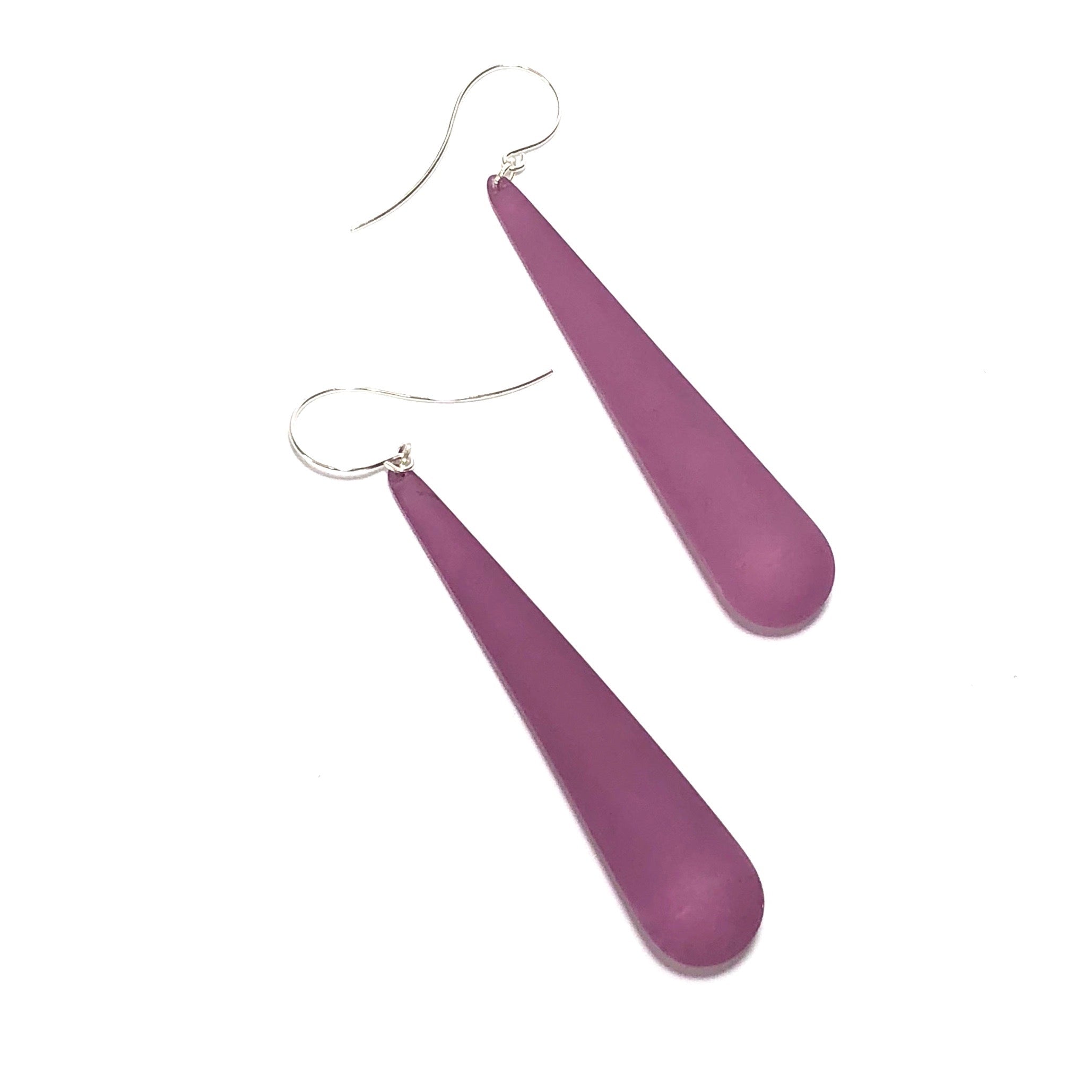 amethyst purple earrings