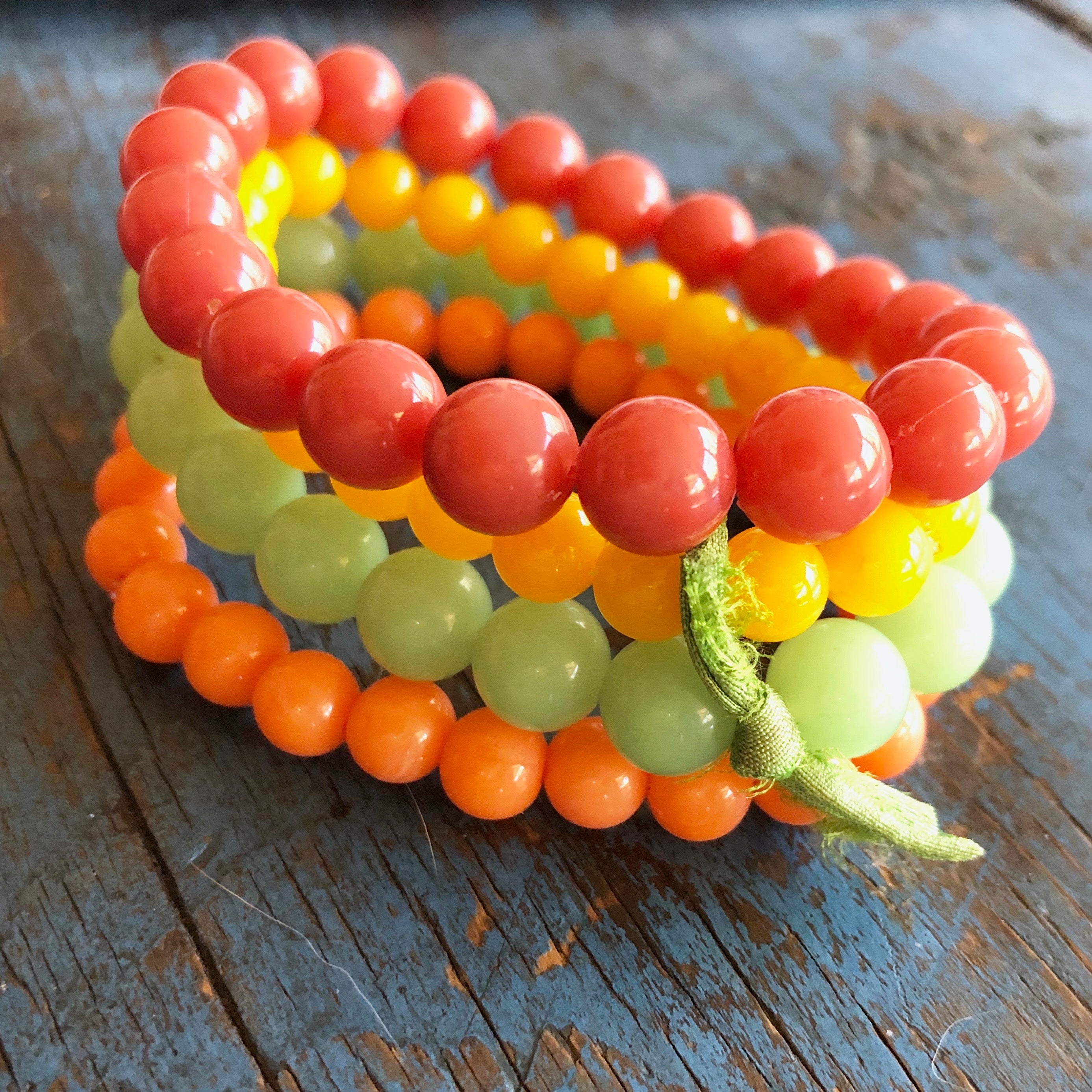 citrus beaded bracelets