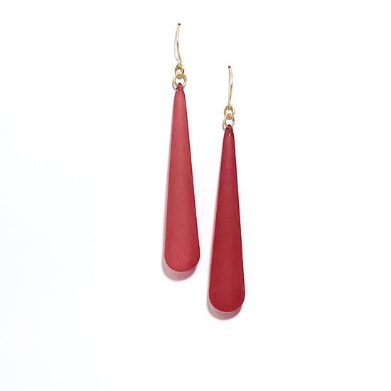 cranberry earrings long