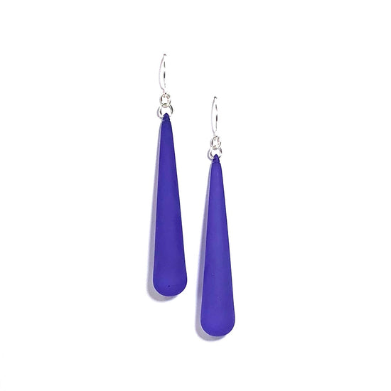 cobalt blue drop earrings