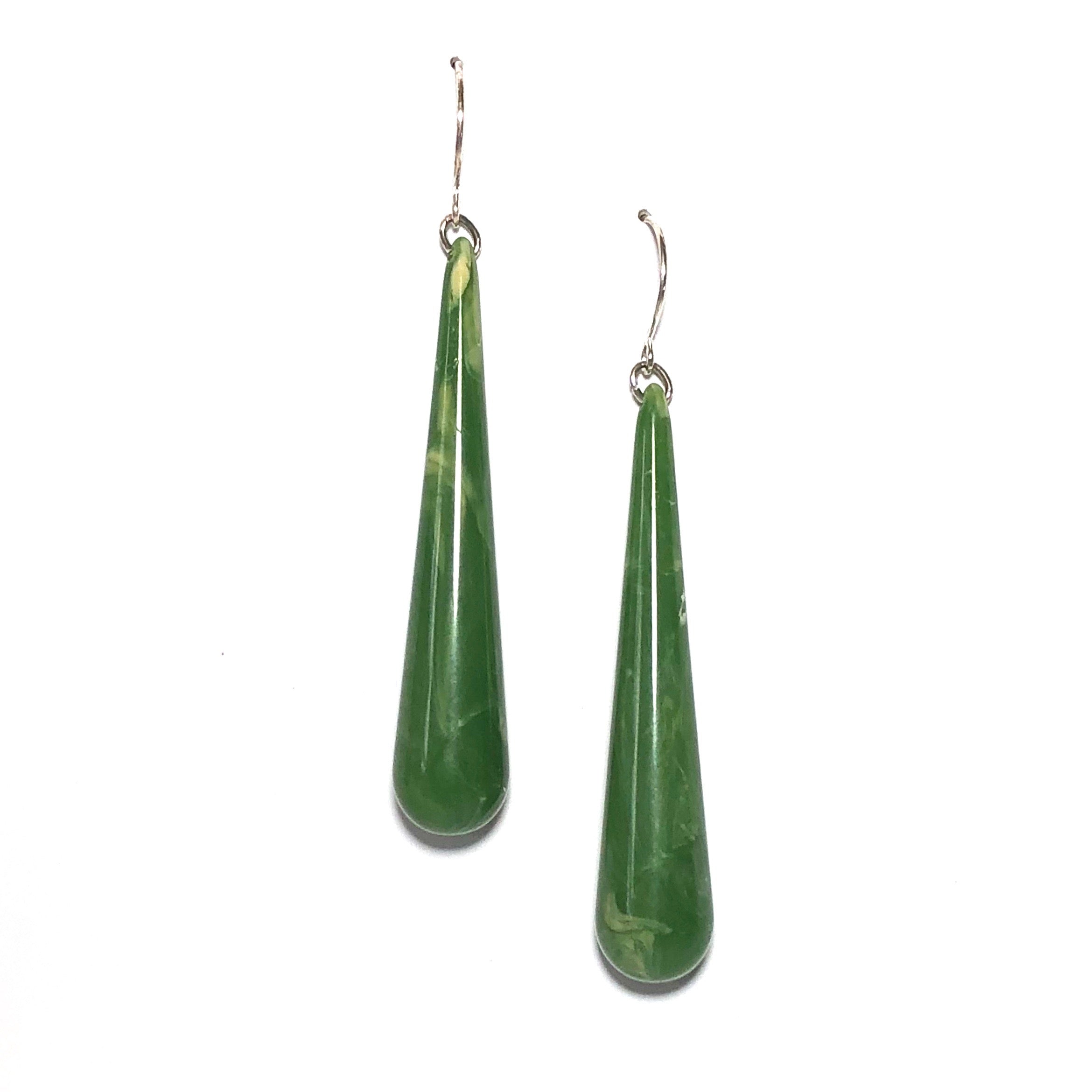 jade green earrings