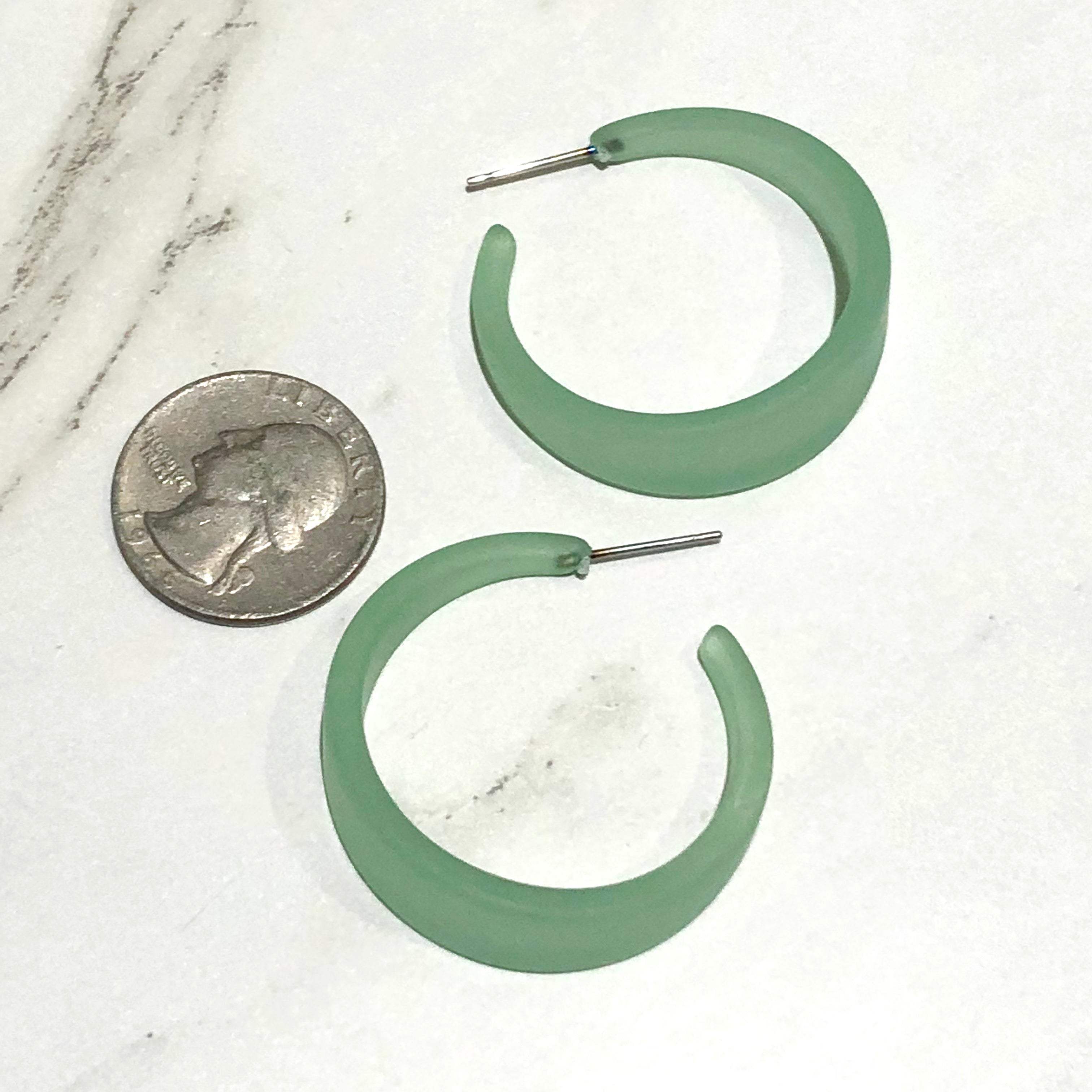 mint green emily earrings
