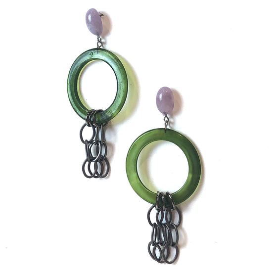 Olive & Lilac Stephanie Chain Earrings