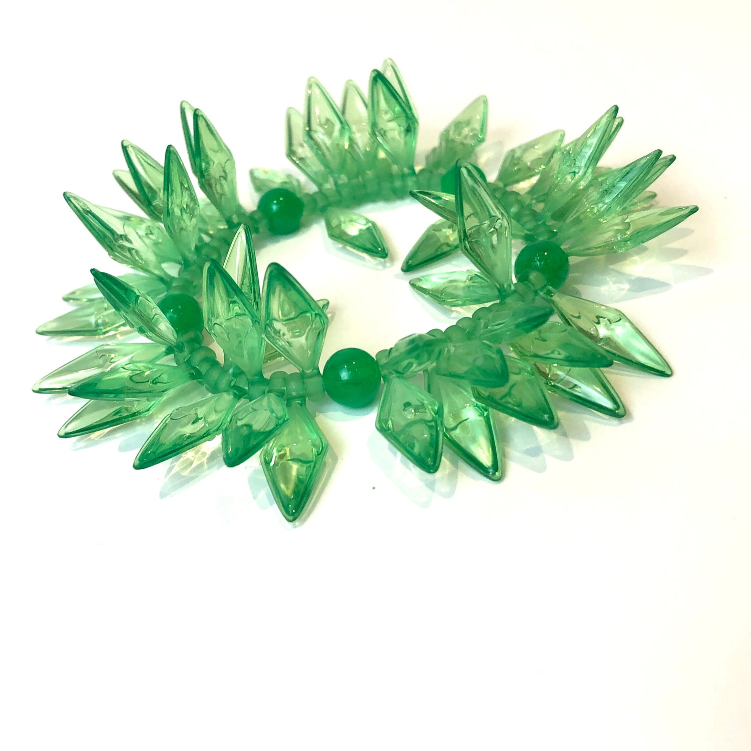 bright green stretch bracelet