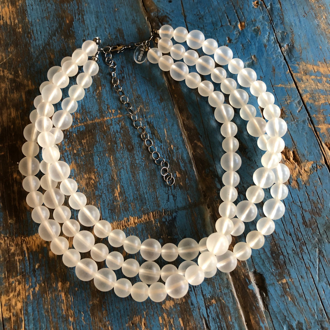 chunky clear necklace