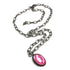pink layering necklace