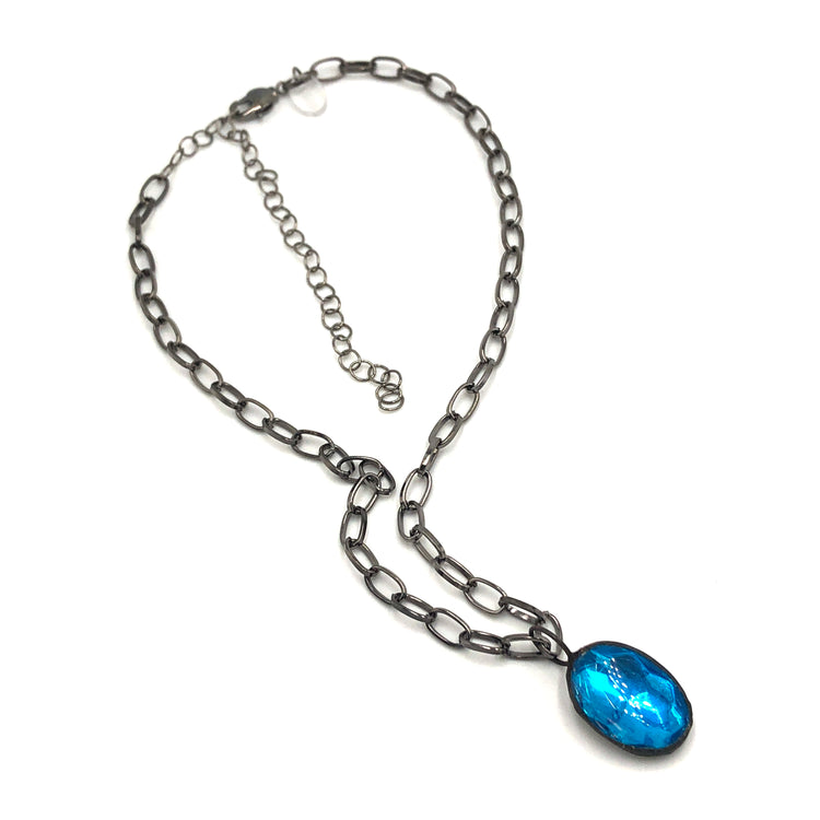 bright blue necklace