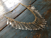 collar necklace leaves
