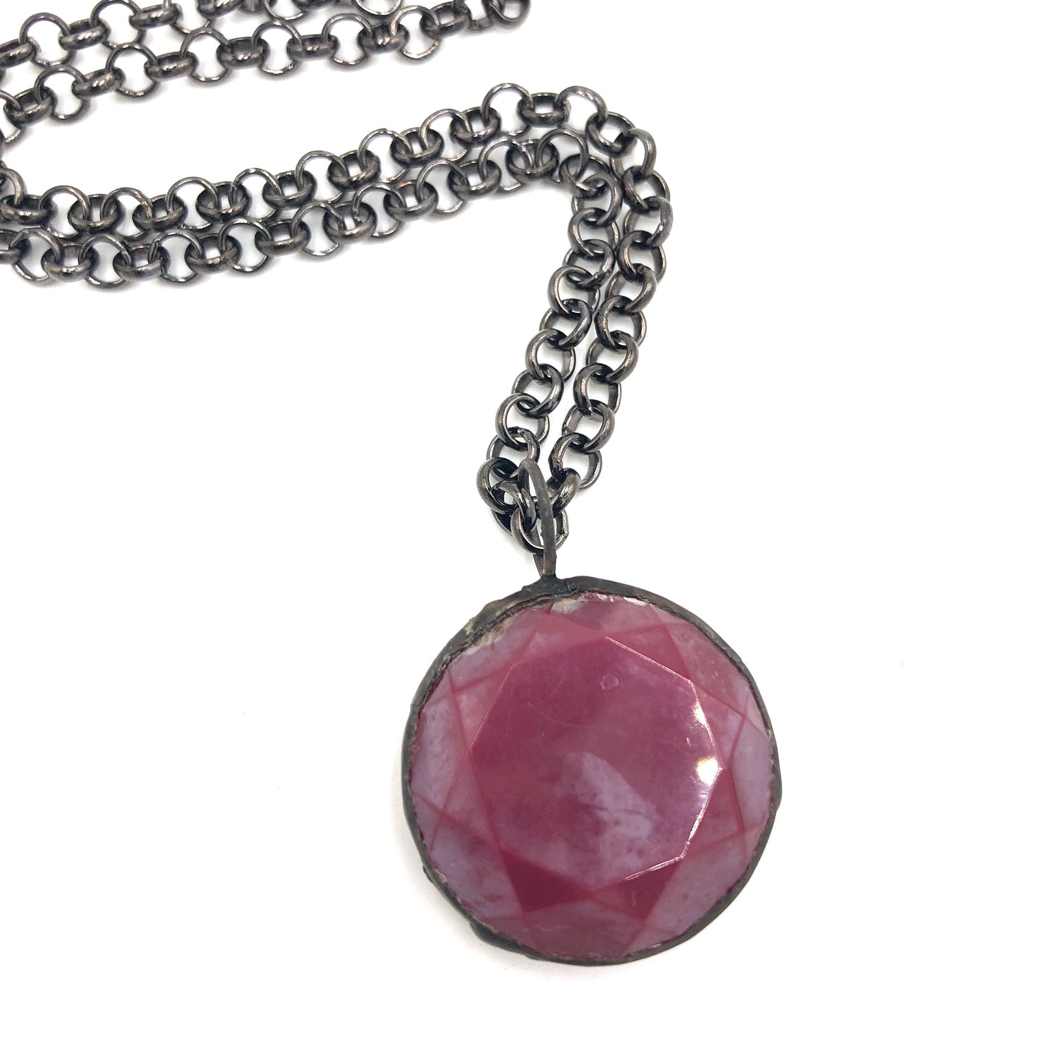 violet purple necklace