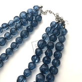 dark blue statement necklace
