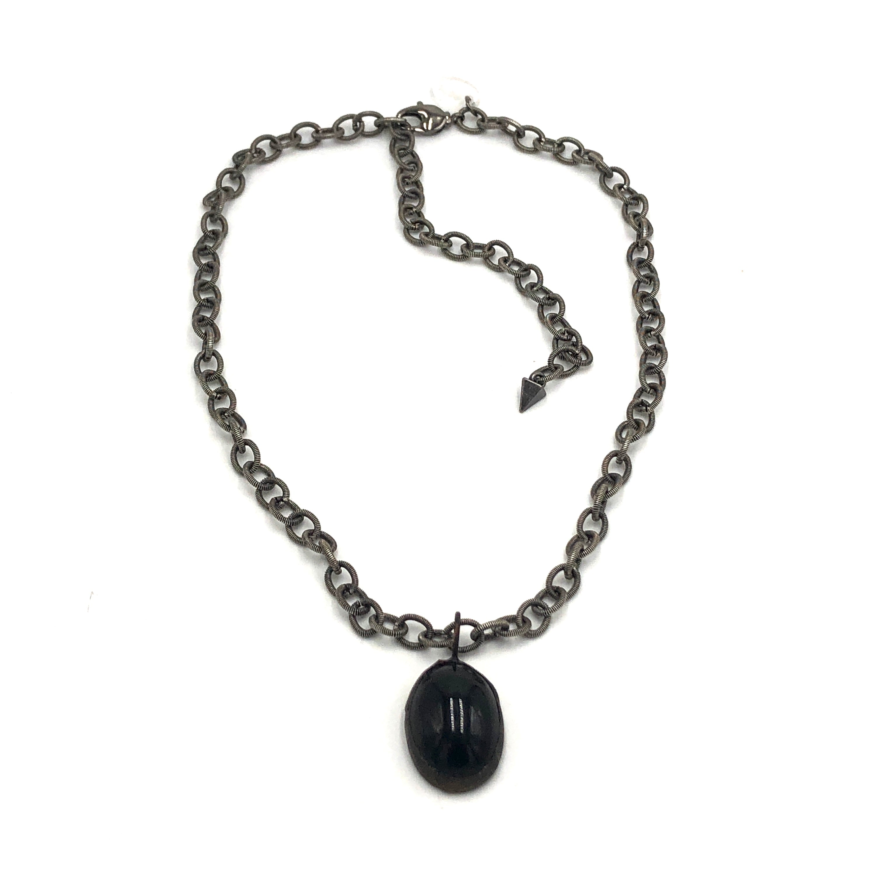 black adjustable necklace